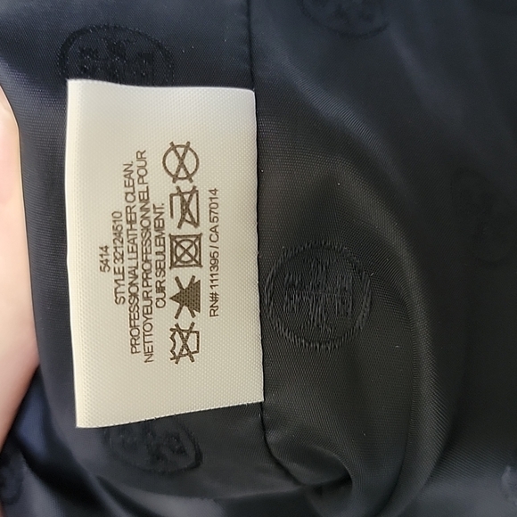 Tory Burch RARE allover painted plaid NWT Buttery Leather Crop jacket large - Picture 6 of 16